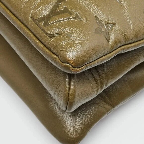 Louis Vuitton Green Monogram Embossed Leather Coussin MM Bag - Picture 4 of 12